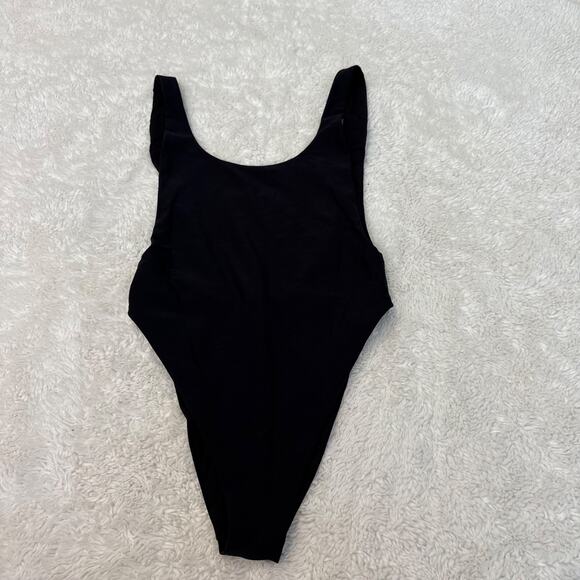 aerie Other - Aerie Black Scoop Neck Low Back One Piece Swimsuit S Beach Resort Classic Sexy